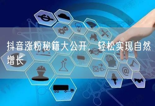抖音涨粉秘籍大公开，轻松实现自然增长